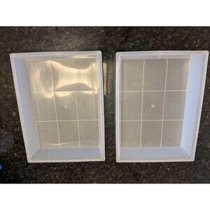 2 Replacement Drawers For Rolling Storage Cart Bin Office School Home Organizer